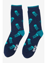 Load image into Gallery viewer, Men’s Bamboo Socks - Floating Jellyfish by Sock Talk
