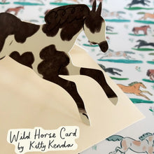 Load image into Gallery viewer, Kitty Kenda Shaped Greetings Card - Painted Black
