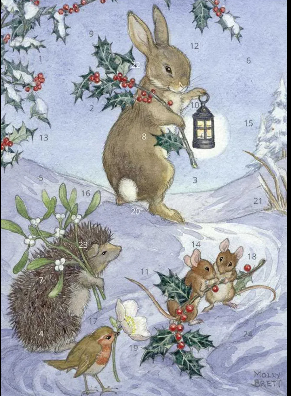 The Porch Fairies A5 Advent Card - Christmas Animals