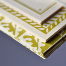 Load image into Gallery viewer, Set Of Notecards and Envelopes - Oak Leaves Sap Green by Cambridge Imprint
