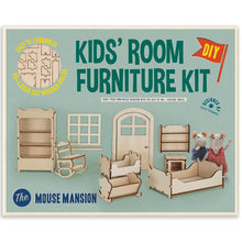 Load image into Gallery viewer, Sam &amp; Julia Kids Diy Dollhouse Furniture Kit - Kids Bedroom (Scale 1:12)
