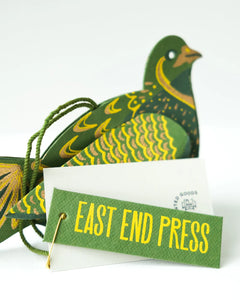 East End Press Board Decoration - Partridge Green