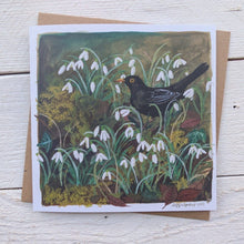 Load image into Gallery viewer, Harbingers Of Spring Large Square Greetings Card
