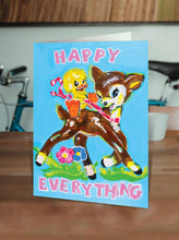 Load image into Gallery viewer, Funny Greetings Card - Happy Everything by Magda Archer
