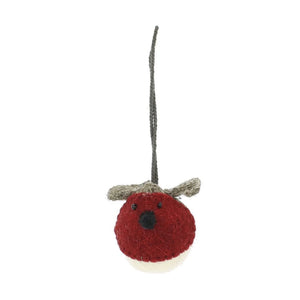 Fiona Walker Felt Decoration - Classic Robin Small