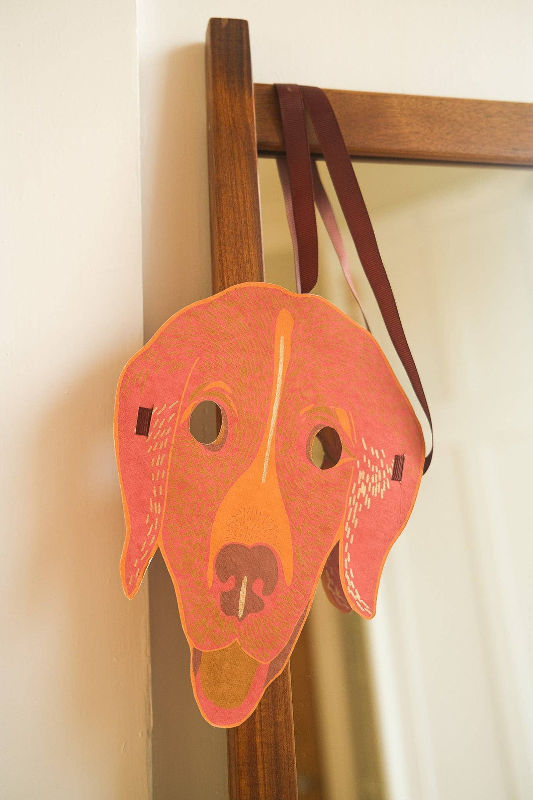 Dog Mask Greeting Card by East End Press