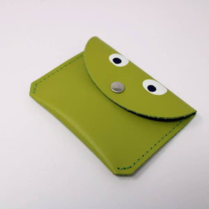 Googly Eye Mini Money Coin Purse - Yellow or Apple Green