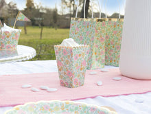 Load image into Gallery viewer, Popcorn Boxes Set Of 8 - Floral Gold
