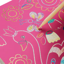 Load image into Gallery viewer, Unicorn Glam Scratch &amp; Sparkle Art Activity Kit
