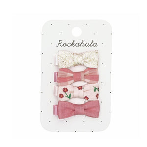 Mini Bow Hair Clip Set - Wildflower by Rockahula Kids