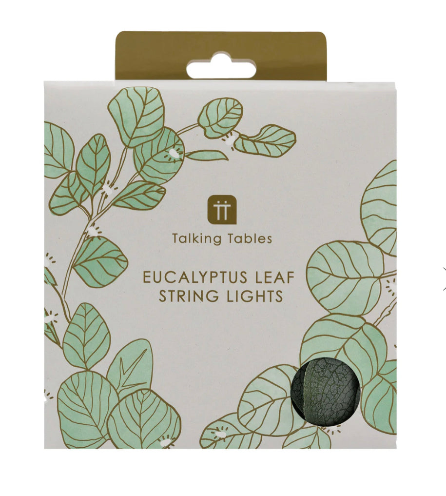Midnight Forest Eucalyptus Leaf String Lights by Talking Tables