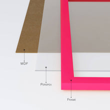 Load image into Gallery viewer, A4 Picture Frame - Bright Pink
