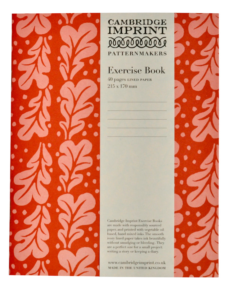 Exercise Book Lined - Quercus Pomegranate by Cambridge Imprint