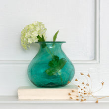 Load image into Gallery viewer, Kosi Vase Recycled Glass- Teal, By Grand Illusions
