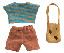 Load image into Gallery viewer, Maileg Clothes &amp; Bag For Little Brother Mouse
