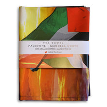 Load image into Gallery viewer, Palestine Nelson Mandala Quote Tea Towel
