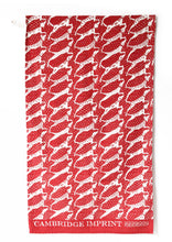 Load image into Gallery viewer, Cambridge Imprint - Cotton Tea Towel - Dogs Coral
