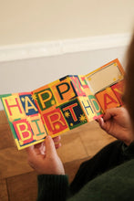 Load image into Gallery viewer, East End Press Concertina Greeting Card - Happy Birthday
