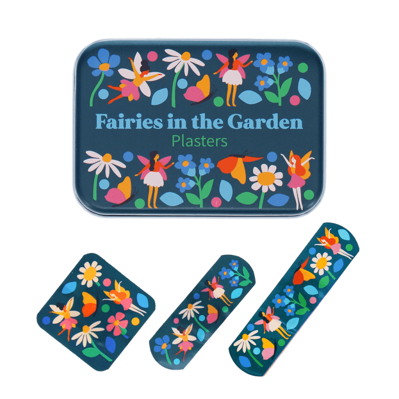 Tin Of 30 Plasters - Fairies In The Garden