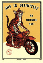 Load image into Gallery viewer, Ravi Zupa Art Print - Outside Cat
