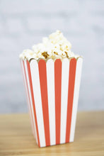 Load image into Gallery viewer, Red and  White Popcorn Boxes - Set Of  8

