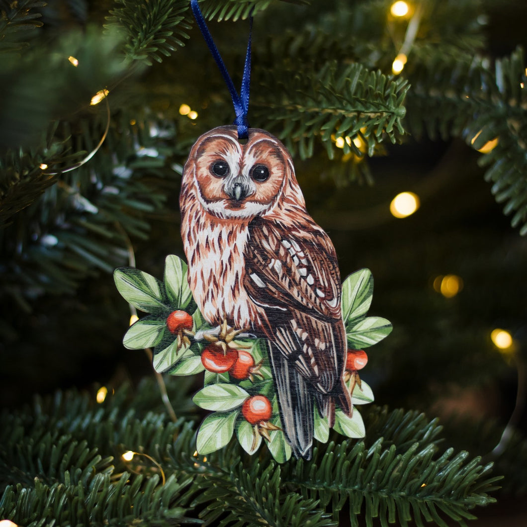 Sustainable Wooden Decoration - Owl by Sophie Brabbins