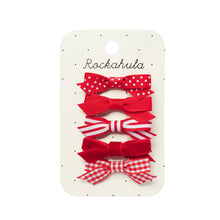 Load image into Gallery viewer, Rockahula Kids Bow Hair Clip Set - Red
