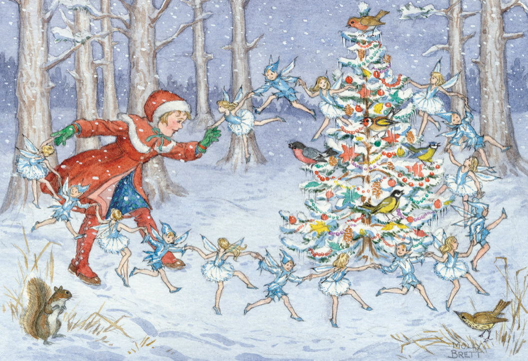 The Porch Fairies Christmas Card - The Snow Fairies