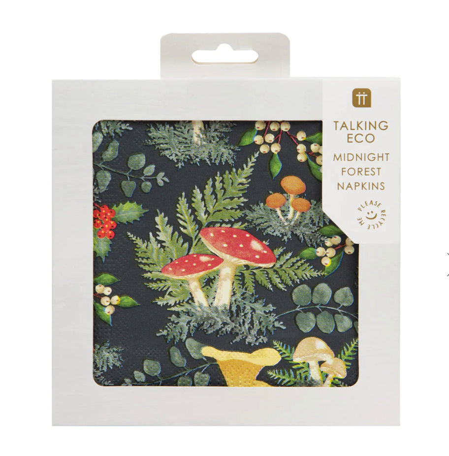 Midnight Forest Eco Napkins by Talking Tables
