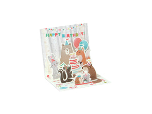 Woodland Layered Mini Pop Up Greetings Card by Ohh Deer