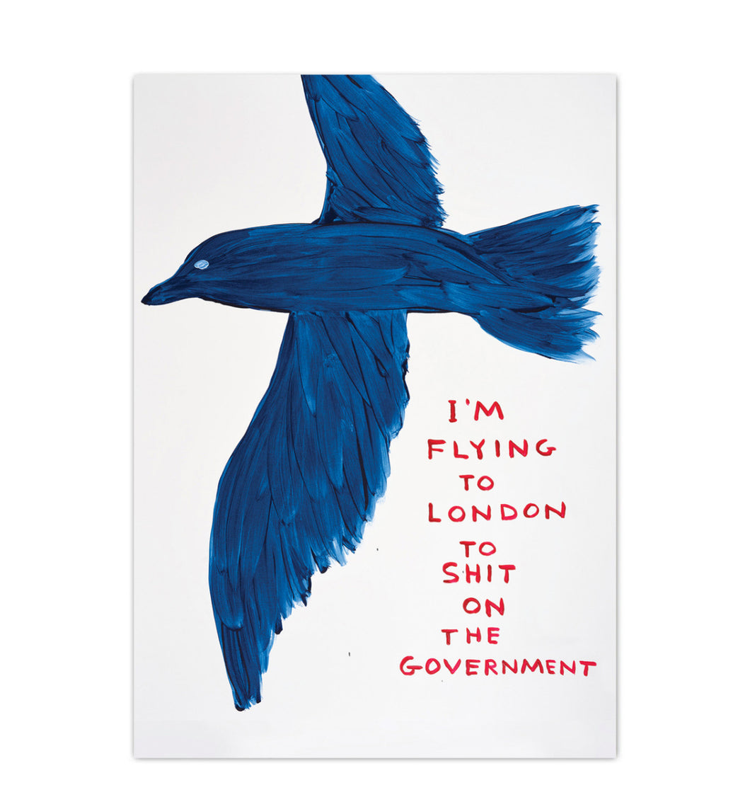 David Shrigley Postcard - S**T On The Government