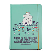 Load image into Gallery viewer, Moomin Hardcover A5 Notebook - Hug
