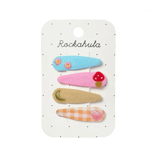 Rockahula Kids Embroidered Hair Clips - Alpine
