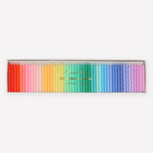 Load image into Gallery viewer, Meri Meri - Rainbow Twisted Mini Candles Set of 50
