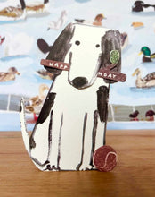 Load image into Gallery viewer, Laura Skilbeck Greeting Card - Birthday Dog With Stick And Ball
