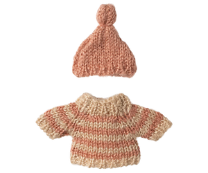 Maileg Knitted Sweater & Hat - Big Sister Mouse