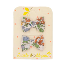 Load image into Gallery viewer, Luciale et petit pais - Set Of 2 Mini Butterfly Clips - Liberty Nancy Ann Clementine
