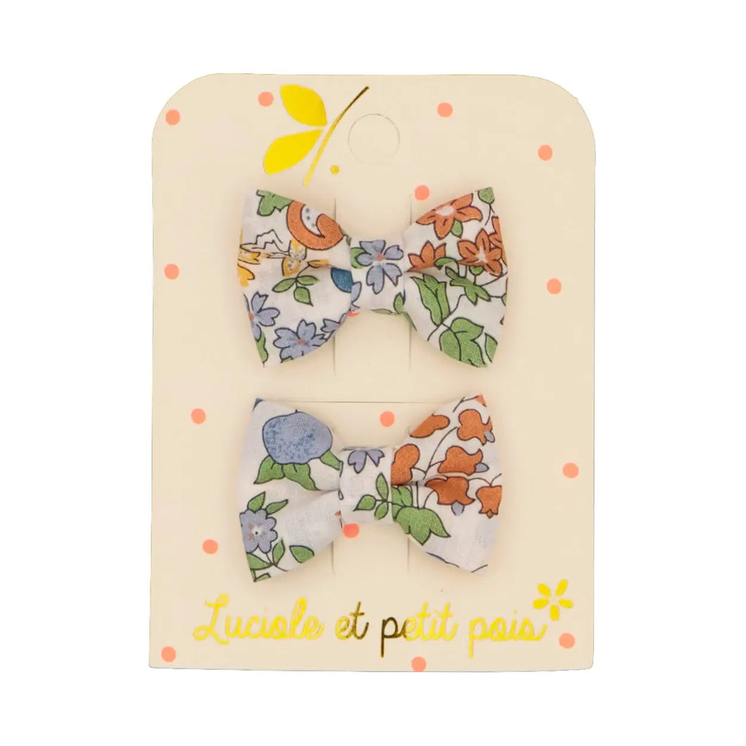 Luciale et petit pais - Set Of 2 Mini Butterfly Clips - Liberty Nancy Ann Clementine