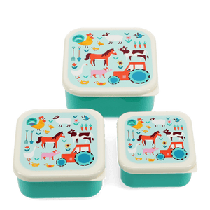 Set Of 3 Snack Boxes - On The Farm