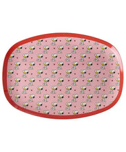 Load image into Gallery viewer, Rice DK - Melamine Rectangular Plate Snoopy Pink
