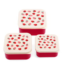 Load image into Gallery viewer, Set Of 3 Snack Boxes - Strawberry
