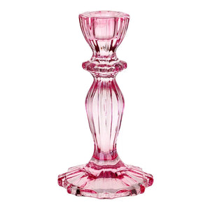 Talking Tables Glass Candle Holder Pink