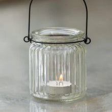 Load image into Gallery viewer, Ribbed Glass Lantern
