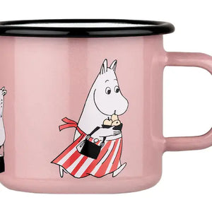 Muurla Enamel Moomin Mug 3.7dl - Moominmamma Pink