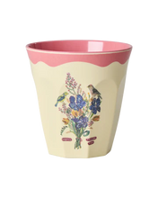 Load image into Gallery viewer, Medium Melamine Cup - Nathalie Lete Neon Pink
