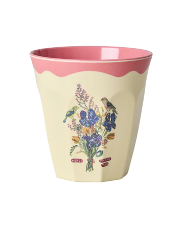 Medium Melamine Cup - Nathalie Lete Neon Pink
