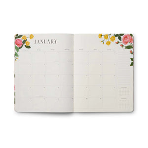 Rifle Paper Co. 2025 12 Month Planner - Roses Cream