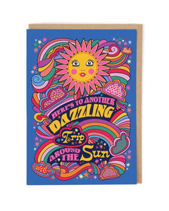 Around The Sun Greetings Card