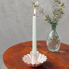 Load image into Gallery viewer, Enamel Cupped Flower Candle Holder - Pink
