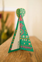 Load image into Gallery viewer, East End Press C6 Christmas Card - Patterned Tree

